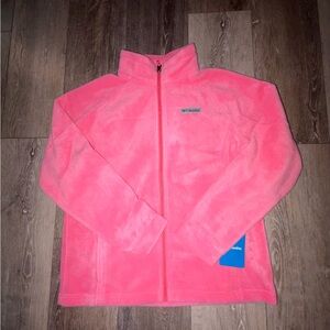 Columbia Vibrant Pink Fleece Jacket NWT! 14/16